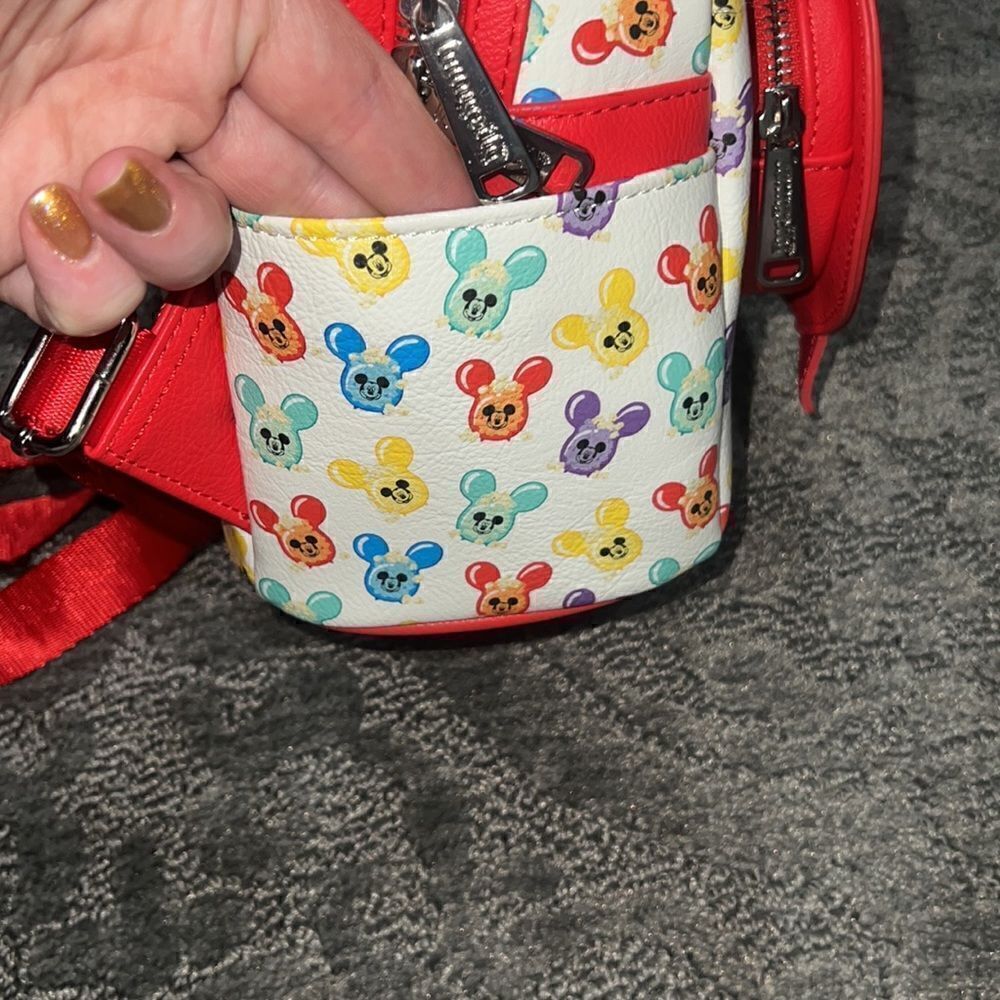 •Loungefly mini backpack Mickey Popcorn• - Picture 9 of 12